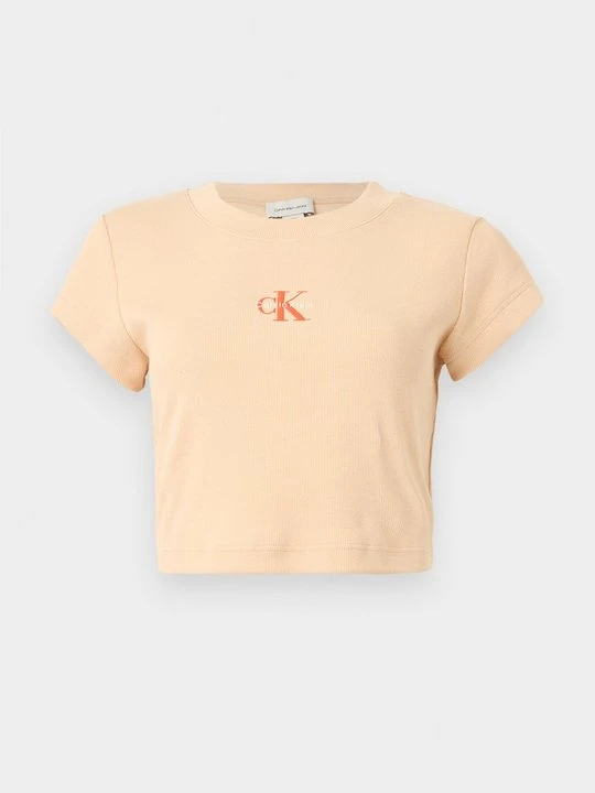 Zdjęcie produktu T-shirt basic Calvin Klein Jeans jasnoróżowy