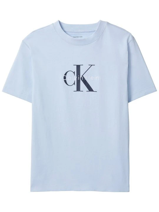 Zdjęcie produktu T-shirt z nadrukiem Calvin Klein Jeans jasnoniebieski