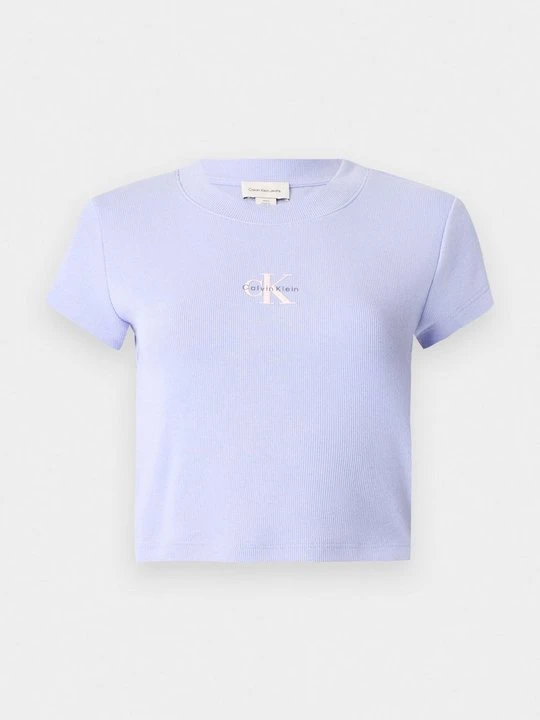 Zdjęcie produktu T-shirt basic Calvin Klein Jeans liliowy
