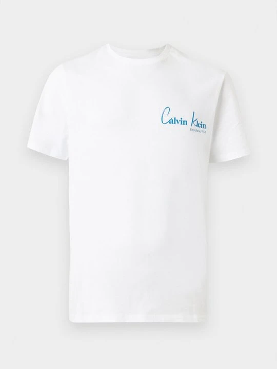 Zdjęcie produktu T-shirt z nadrukiem Calvin Klein Jeans biały