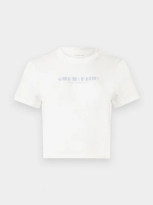 Zdjęcie produktu T-shirt z nadrukiem Calvin Klein Jeans biały