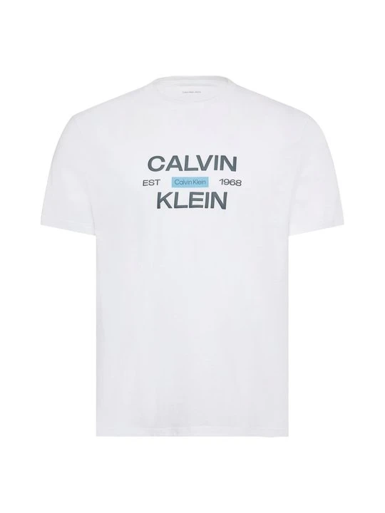 Zdjęcie produktu T-shirt z nadrukiem Calvin Klein Jeans biały