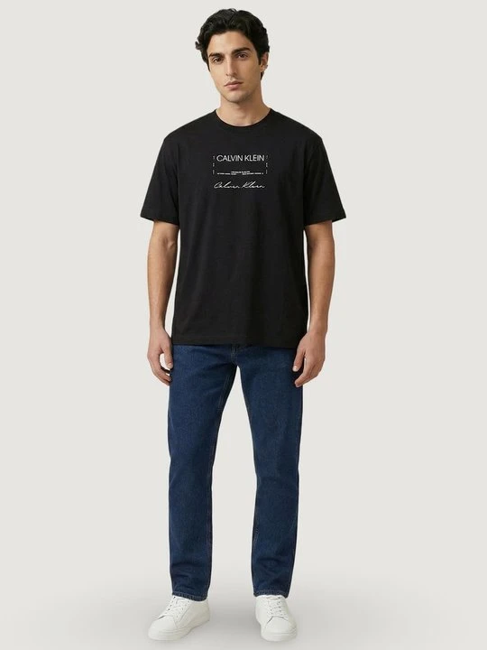 Zdjęcie produktu T-shirt z nadrukiem Calvin Klein Jeans czarny