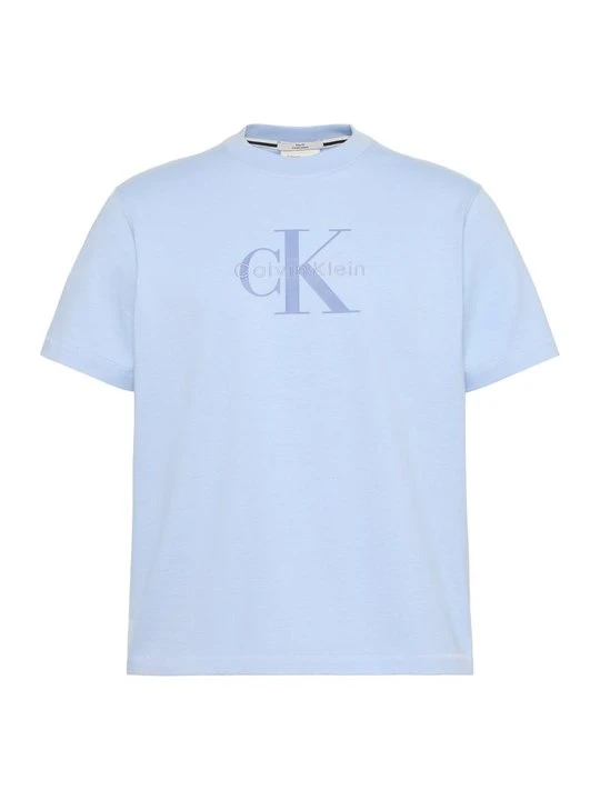 Zdjęcie produktu T-shirt z nadrukiem Calvin Klein Jeans jasnoniebieski