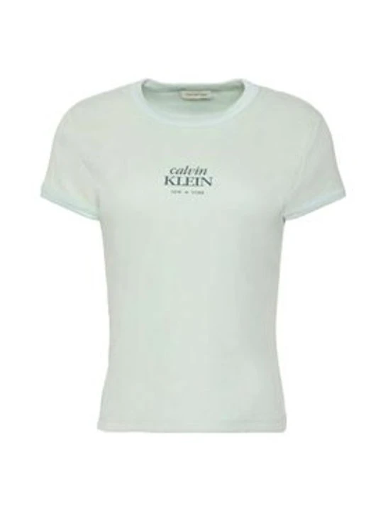 Zdjęcie produktu T-shirt z nadrukiem Calvin Klein Jeans jasnoniebieski