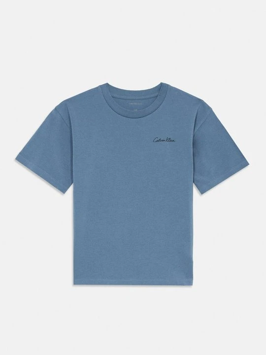 Zdjęcie produktu T-shirt z nadrukiem Calvin Klein Jeans jasnoniebieski