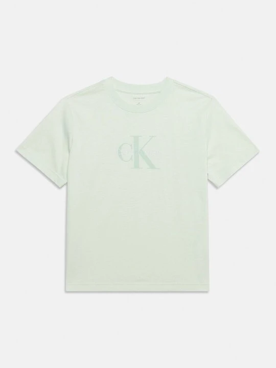 Zdjęcie produktu T-shirt z nadrukiem Calvin Klein Jeans jasnozielony