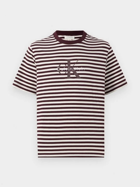 Zdjęcie produktu T-shirt z nadrukiem Calvin Klein Jeans jasny brąz