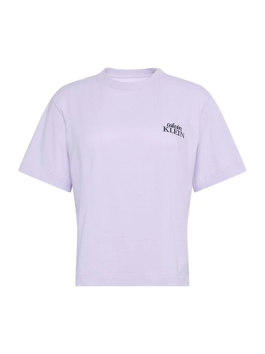 Zdjęcie produktu T-shirt z nadrukiem Calvin Klein Jeans liliowy