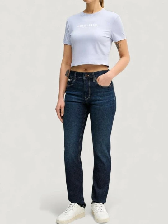 Zdjęcie produktu T-shirt z nadrukiem Calvin Klein Jeans liliowy