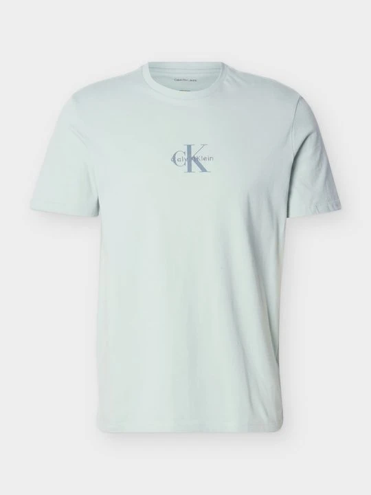 Zdjęcie produktu T-shirt z nadrukiem Calvin Klein Jeans miętowy
