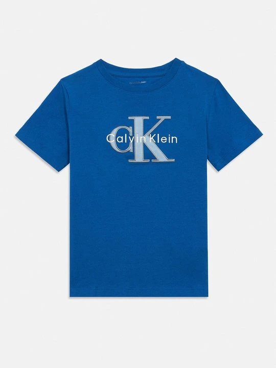Zdjęcie produktu T-shirt z nadrukiem Calvin Klein Jeans niebieski