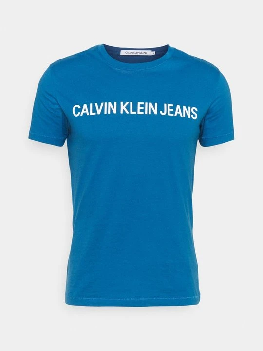 Zdjęcie produktu T-shirt z nadrukiem Calvin Klein Jeans niebieski