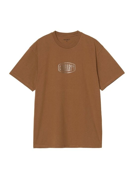 Zdjęcie produktu T-shirt z nadrukiem Carhartt WIP brązowy
