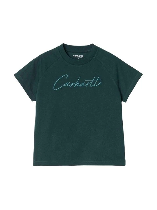 Zdjęcie produktu T-shirt z nadrukiem Carhartt WIP ciemnozielony