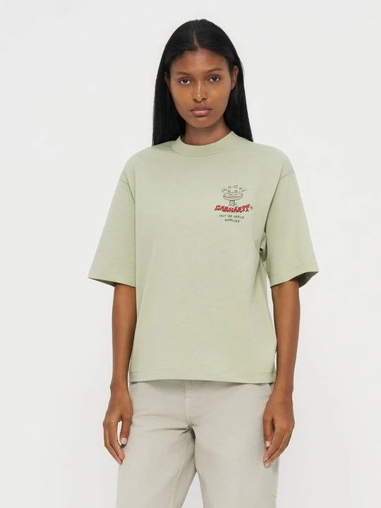 Zdjęcie produktu T-shirt z nadrukiem Carhartt WIP oliwkowy