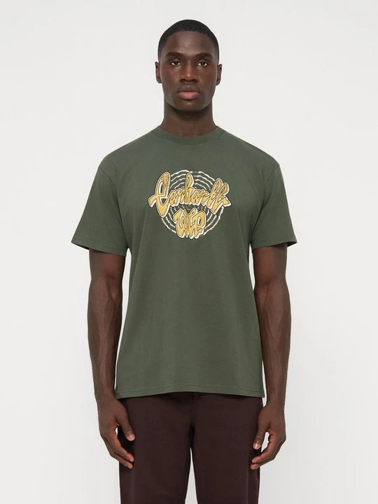 Zdjęcie produktu T-shirt z nadrukiem Carhartt WIP zielony
