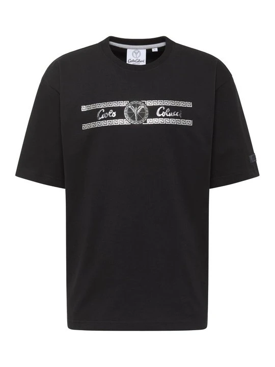 Zdjęcie produktu T-shirt z nadrukiem Carlo Colucci czarny