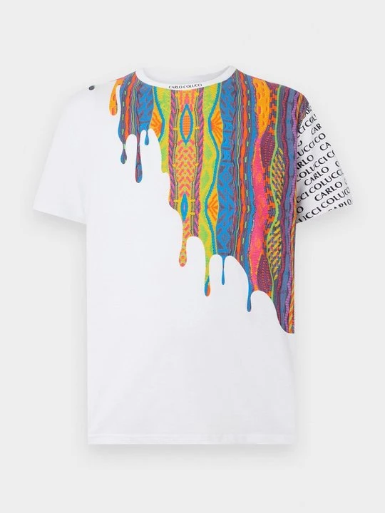 Zdjęcie produktu T-shirt z nadrukiem Carlo Colucci biały