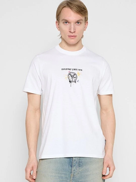 Zdjęcie produktu T-shirt z nadrukiem Carlo Colucci biały