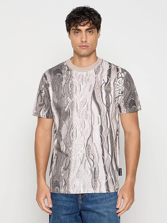 Zdjęcie produktu T-shirt z nadrukiem Carlo Colucci szary