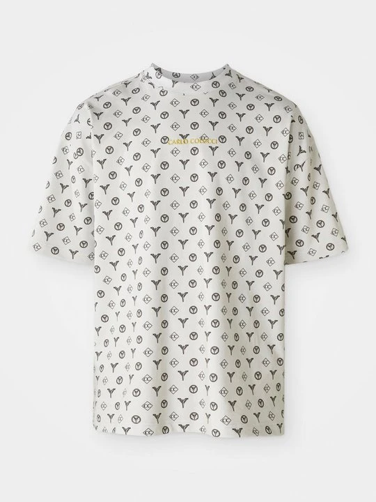 Zdjęcie produktu T-shirt z nadrukiem Carlo Colucci biały