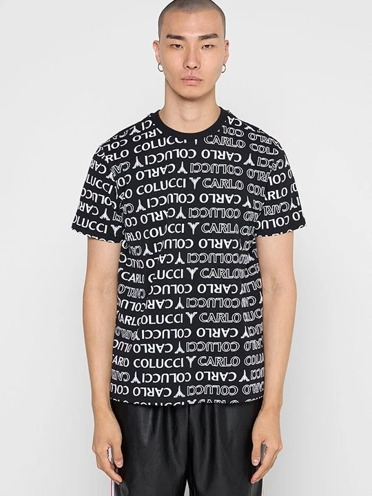 Zdjęcie produktu T-shirt z nadrukiem Carlo Colucci szary