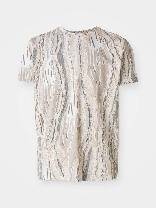 Zdjęcie produktu T-shirt z nadrukiem Carlo Colucci beżowy