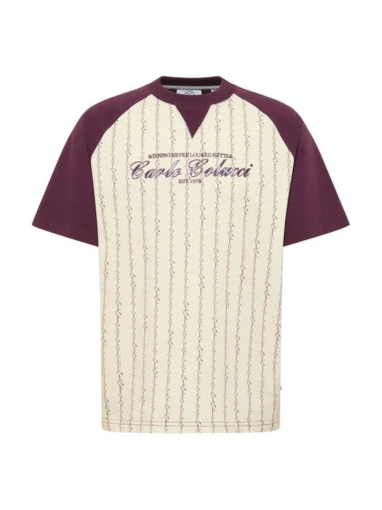 Zdjęcie produktu T-shirt z nadrukiem Carlo Colucci beżowy