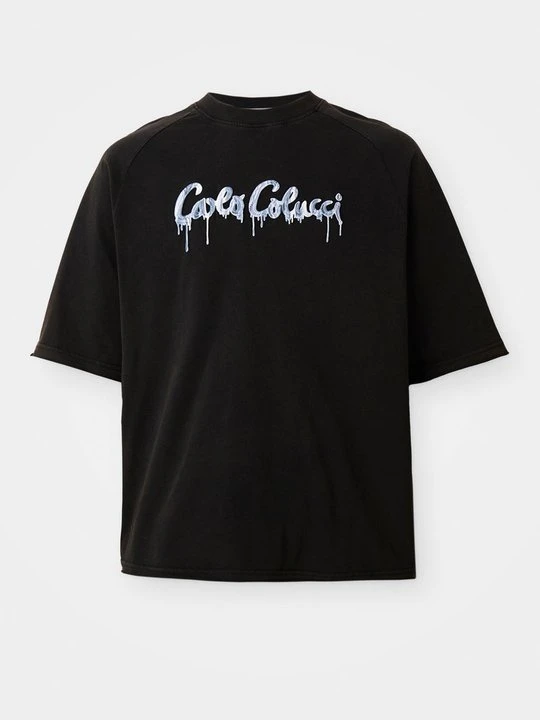 Zdjęcie produktu T-shirt z nadrukiem Carlo Colucci czarny