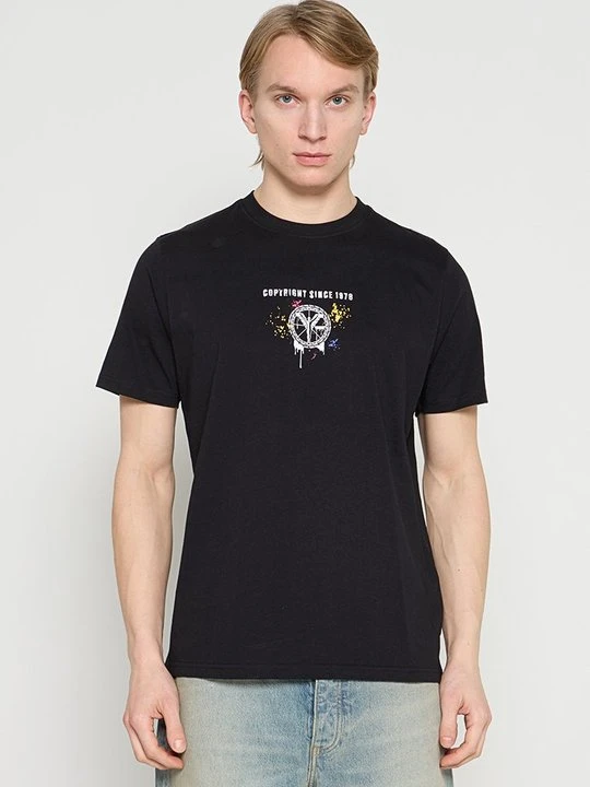 Zdjęcie produktu T-shirt z nadrukiem Carlo Colucci czarny
