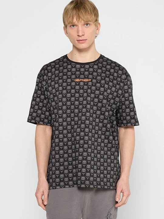 Zdjęcie produktu T-shirt z nadrukiem Carlo Colucci szary
