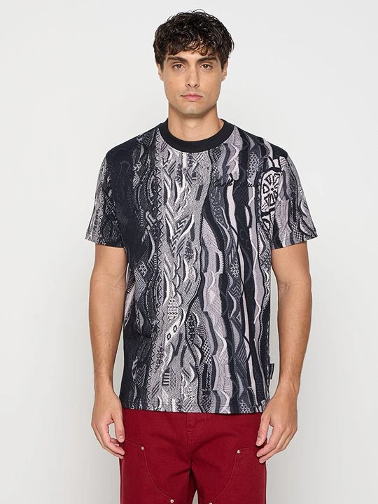 Zdjęcie produktu T-shirt z nadrukiem Carlo Colucci czarny