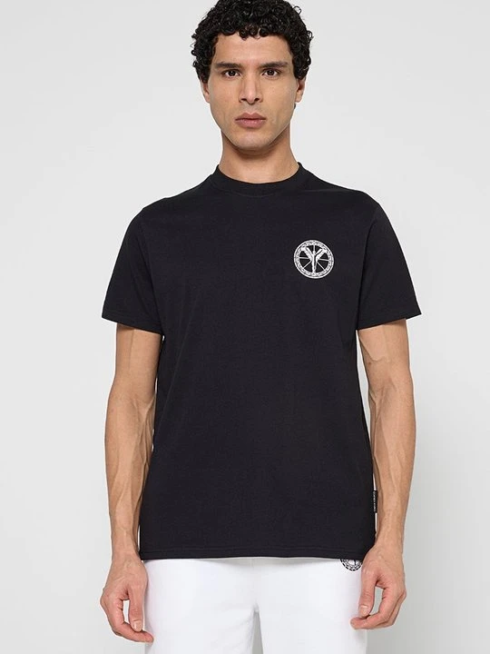 Zdjęcie produktu T-shirt z nadrukiem Carlo Colucci czarny