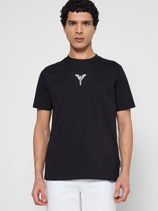 Zdjęcie produktu T-shirt z nadrukiem Carlo Colucci czarny