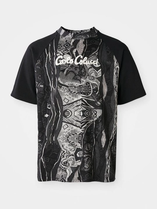 Zdjęcie produktu T-shirt z nadrukiem Carlo Colucci czarny