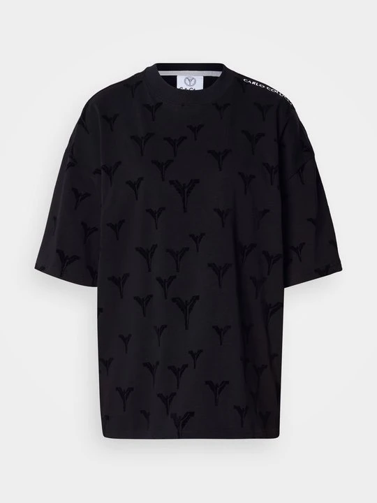 Zdjęcie produktu T-shirt z nadrukiem Carlo Colucci czarny