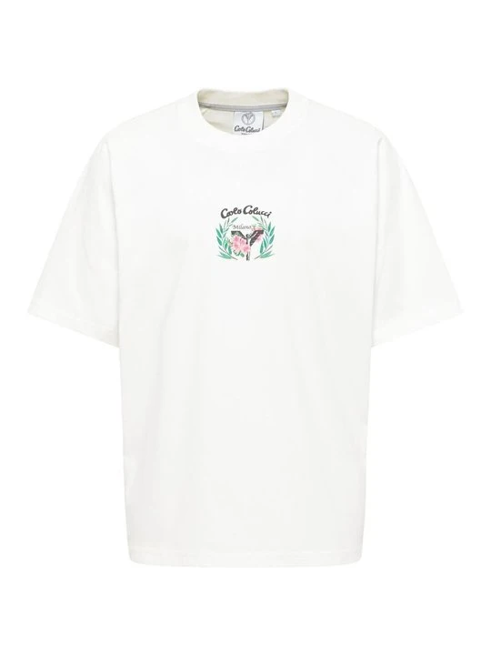 Zdjęcie produktu T-shirt z nadrukiem Carlo Colucci mleczny