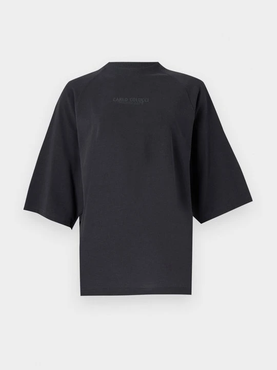 Zdjęcie produktu T-shirt z nadrukiem Carlo Colucci czarny