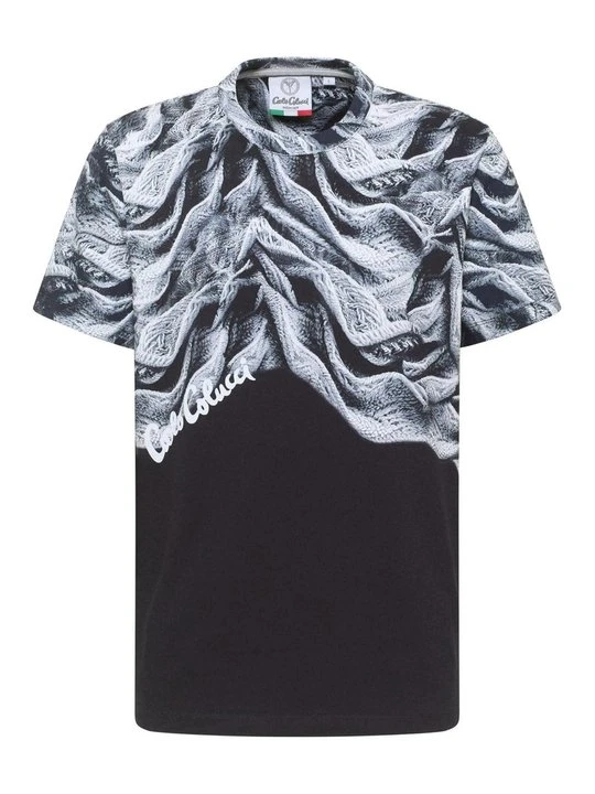 Zdjęcie produktu T-shirt z nadrukiem Carlo Colucci czarny