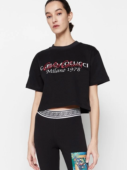 Zdjęcie produktu T-shirt z nadrukiem Carlo Colucci czarny