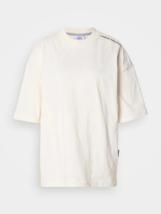 Zdjęcie produktu T-shirt z nadrukiem Carlo Colucci mleczny