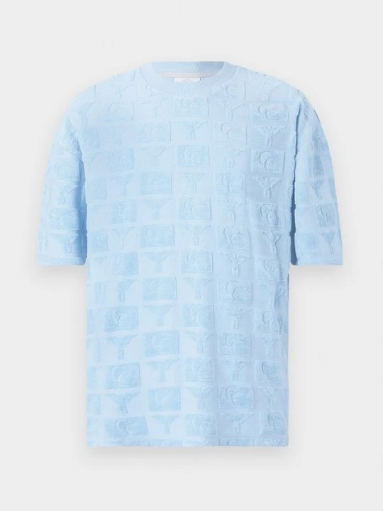 Zdjęcie produktu T-shirt z nadrukiem Carlo Colucci niebieski