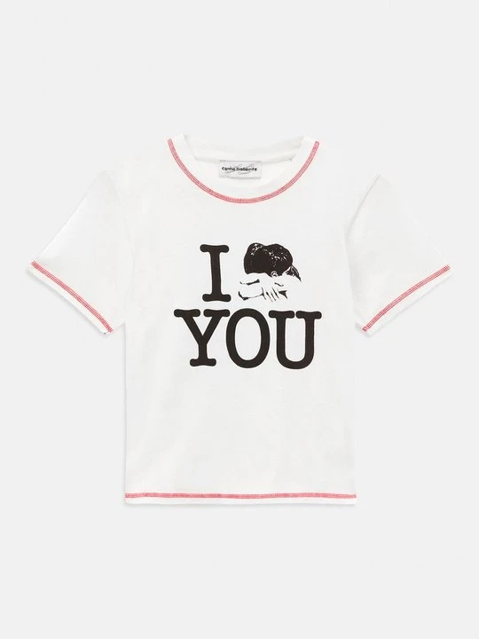 Zdjęcie produktu T-shirt z nadrukiem Carne Bollente mleczny