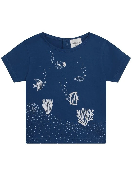 Zdjęcie produktu T-shirt z nadrukiem Carrément beau niebieski