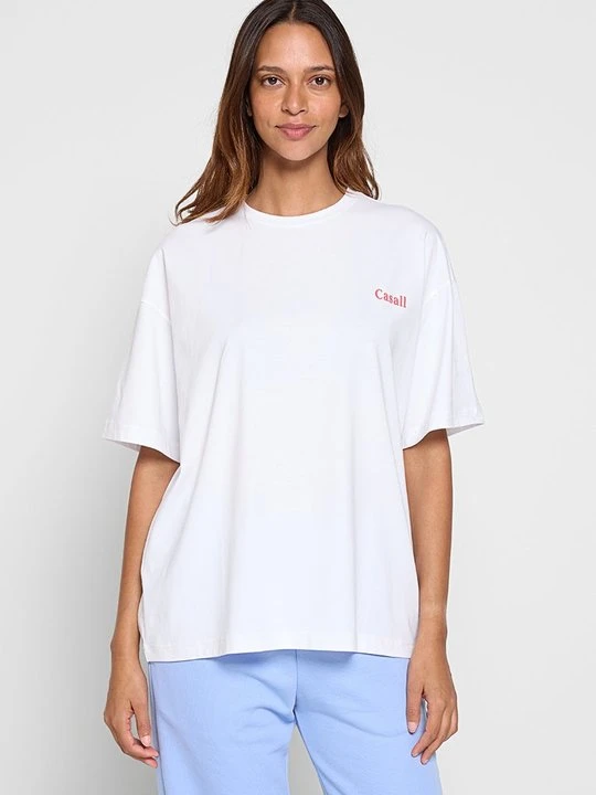 Zdjęcie produktu T-shirt z nadrukiem CASALL biały