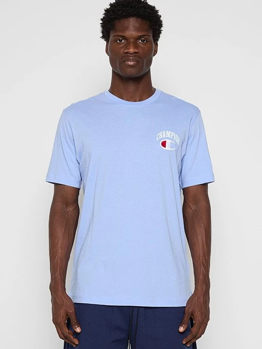 Zdjęcie produktu T-shirt z nadrukiem Champion jasnoniebieski