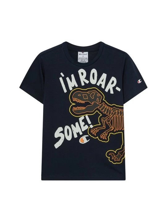 Zdjęcie produktu T-shirt z nadrukiem Champion granatowy