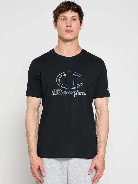 Zdjęcie produktu T-shirt z nadrukiem Champion czarny
