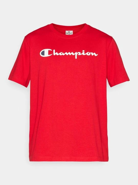 Zdjęcie produktu T-shirt z nadrukiem Champion czerwony